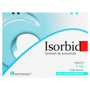 Isorbid Sl 5Mg Con 40 Tabletas (Dinitrato De Isosorbida) - WeCare Pharma
