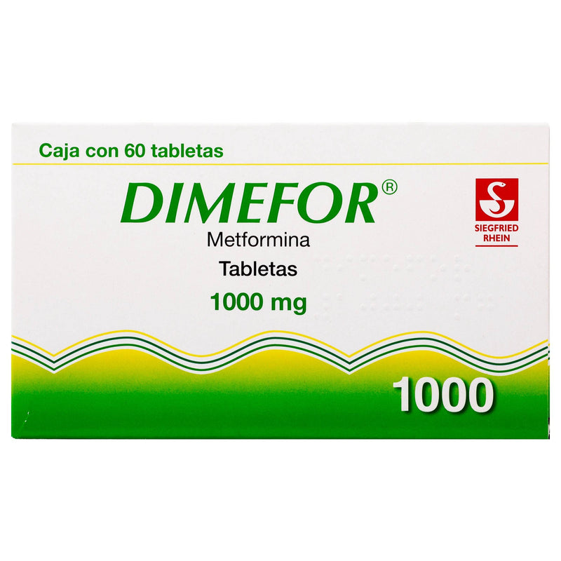 Dimefor 1000Mg Con 60 Tabletas (Metformina) - WeCare Pharma