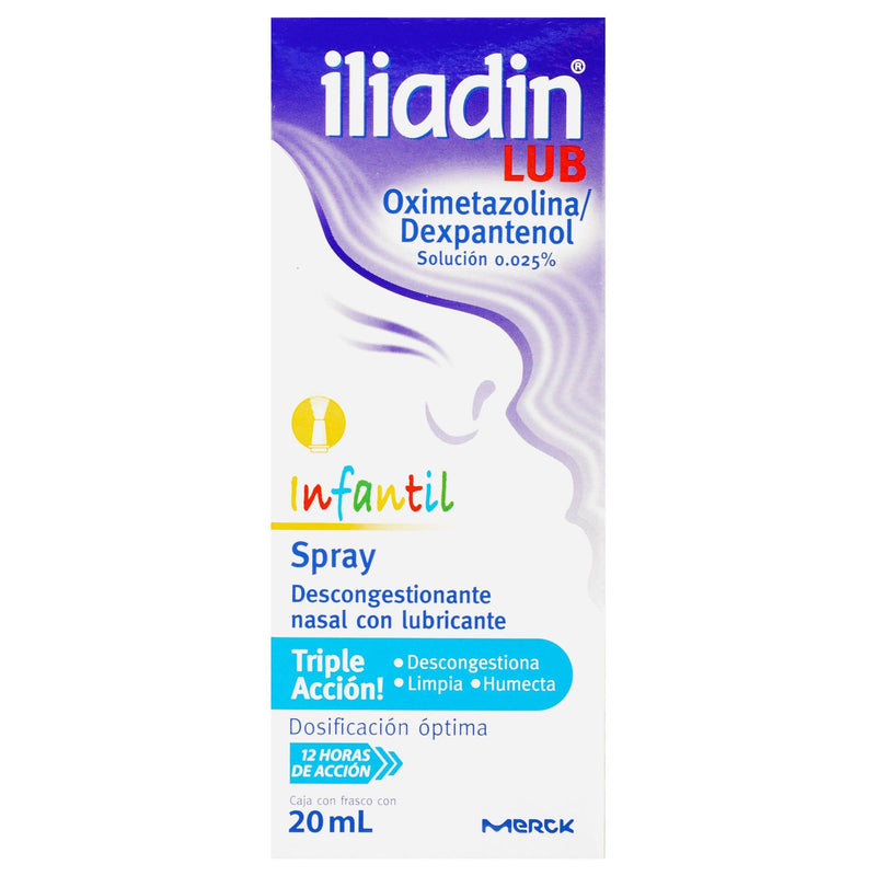 Iliadin Lubricante Inf Spray 0.025% 20Ml (Oximetazolina/Dexpantenol) - WeCare Pharma