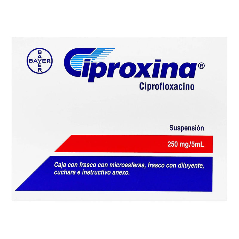 Ciproxina Suspensión 250Mg/5Ml 100Ml (Ciprofloxacino) - WeCare Pharma