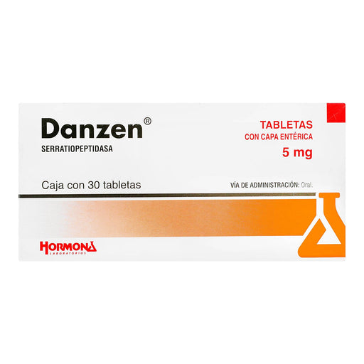 Danzen 5Mg Con 30 Tabletas (Serratiopeptidasa) - WeCare Pharma