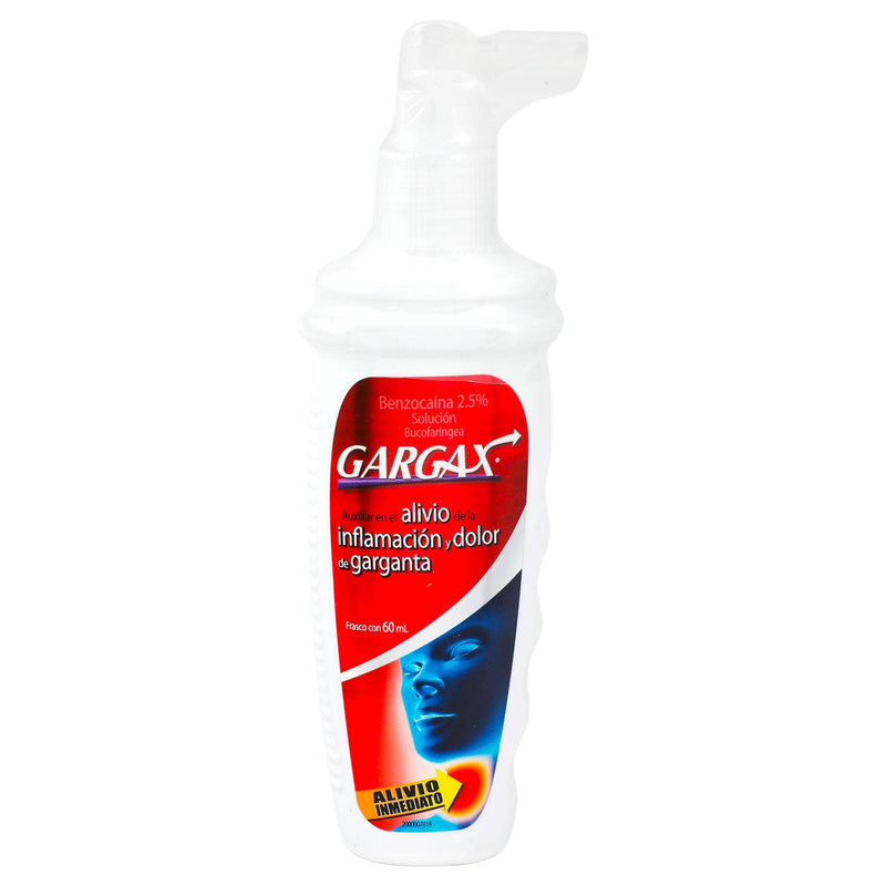 Gargax Solución 2.5% 60Ml (Benzocaina) - WeCare Pharma