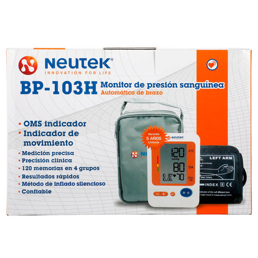 Monitor De Presión Arterial Digital Neutek Brazo - WeCare Pharma