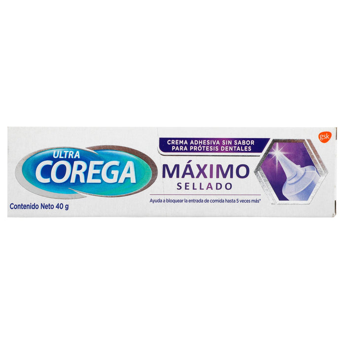 Adhesivo Corega Ultra Max Sellado 40G - WeCare Pharma