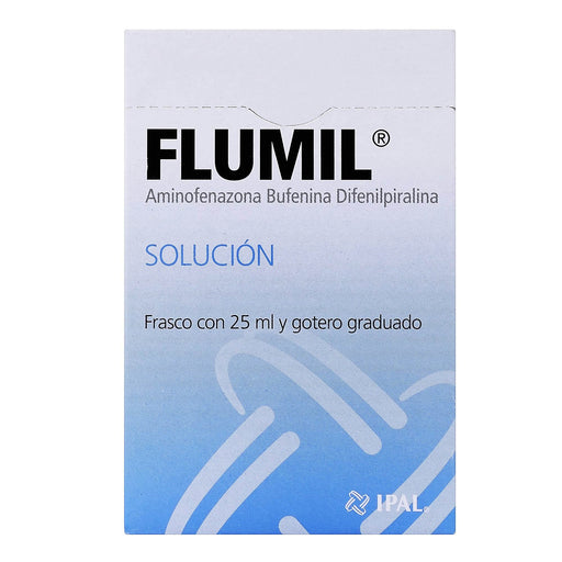 Flumil Gotas 2Mg/75Mg/75Mg 25Ml (Aminofenazona/Bufemina/Difenilpramina) - WeCare Pharma