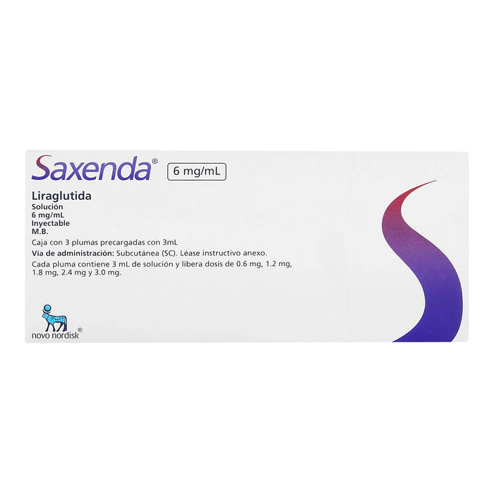 Saxenda Pluma 6Mg/Ml 3Ml Con 3 (Liraglutida) - WeCare Pharma