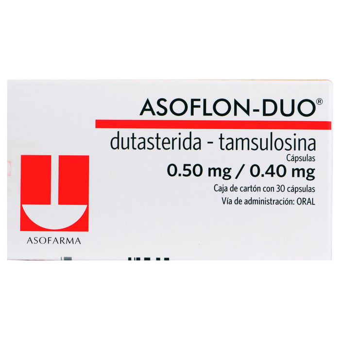 Asoflon-Duo 0.50Mg/0.40Mg Con 30 Capsulas (Dutasterida/Tamsulosina) 1 - 7730979097192