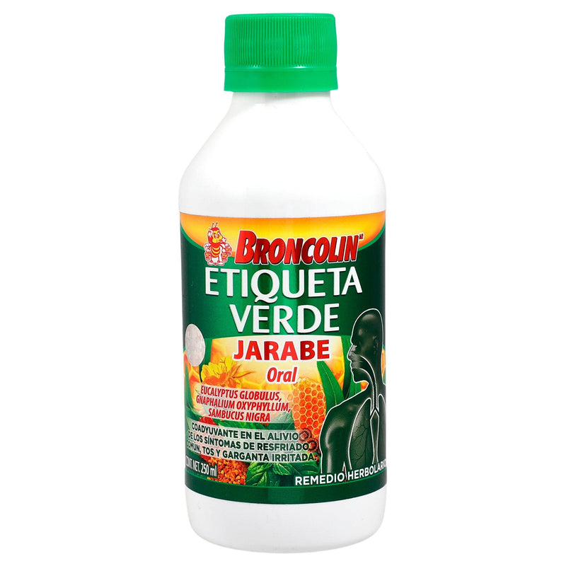 Broncolin Etiqueta Verde Jarabe 250Ml (Mezcla De Plantas) - WeCare Pharma