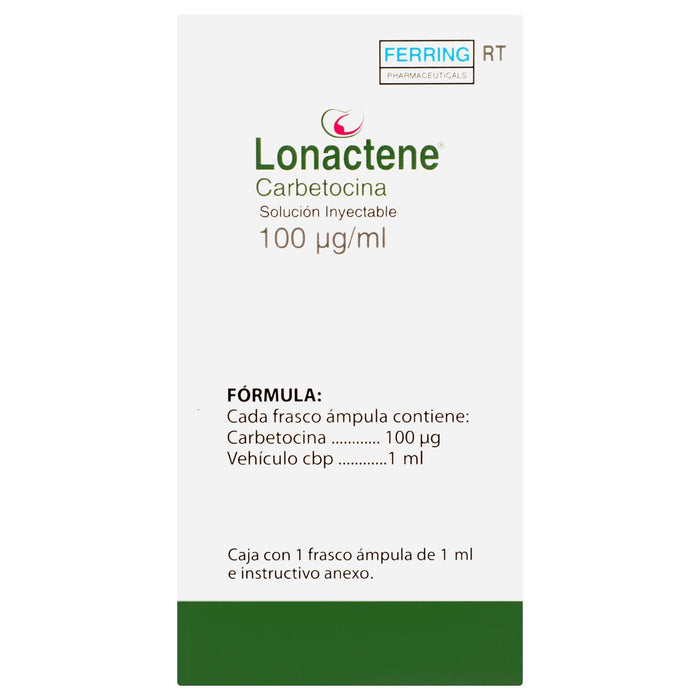 Lonactene Rt Frasco 100Mg 1Ml Con 1 Ampulas (Carbetocina) - WeCare Pharma