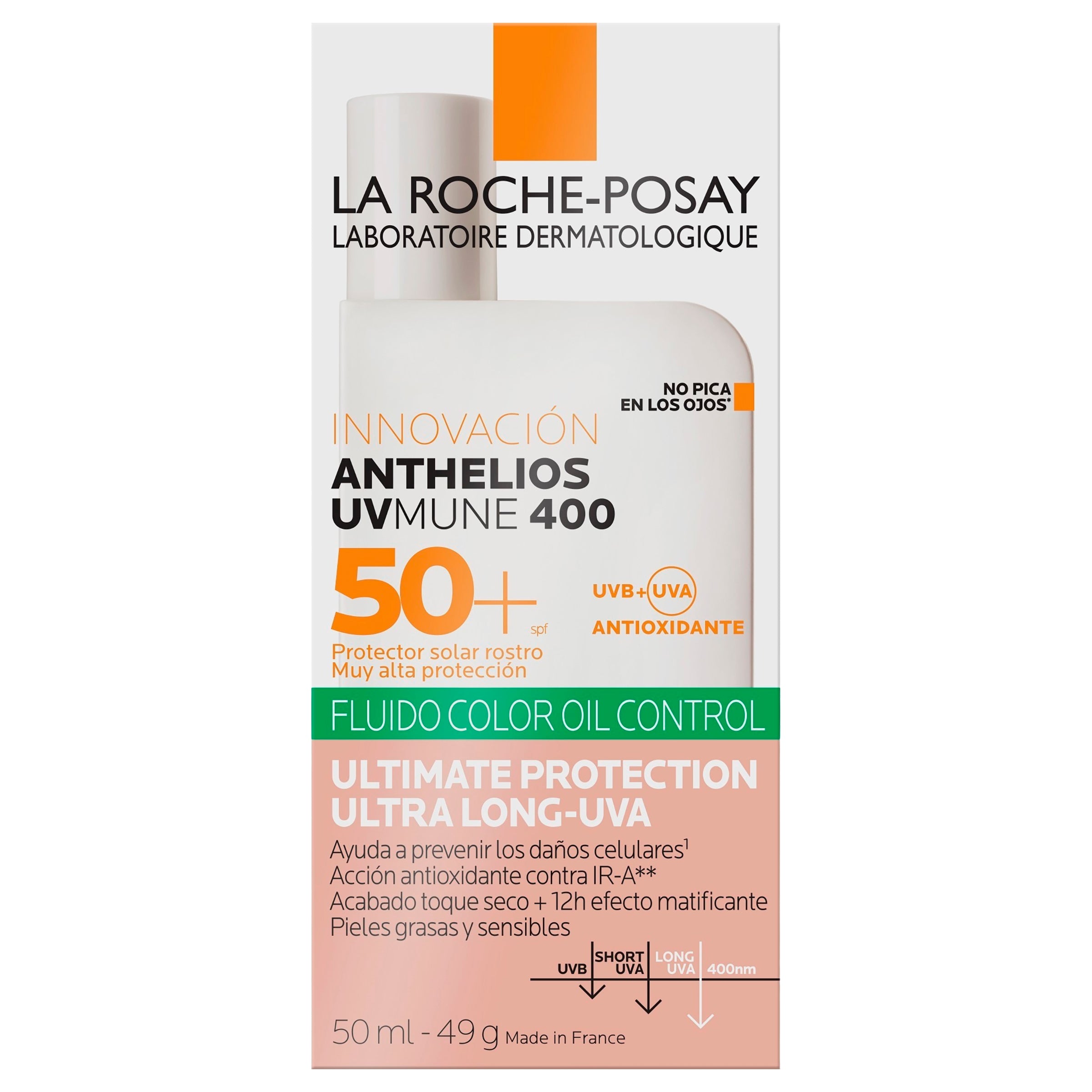 La Roche-Posay Anthelios Uv Mune 400 Crema Con Color Fps50+50Ml 1 - 3337875847087