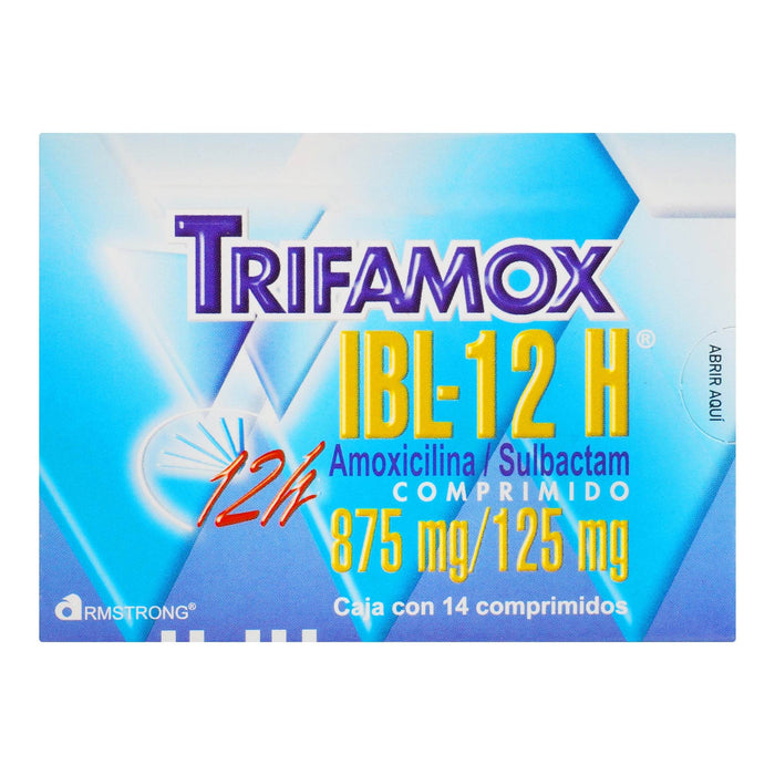 Trifamox Ibl-12H 875Mg/125Mg Con 14 Comprimidos (Amoxicilina/Sulbactam) - WeCare Pharma