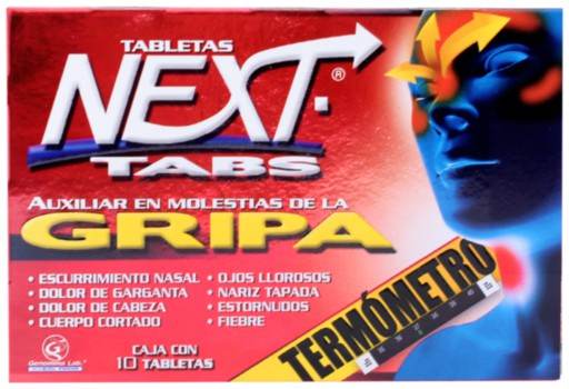 Next Tabletas 500Mg/25Mg/5Mg/4Mg Con 10 Tabletas (Paracetamol/Cafeina ...