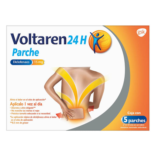 Voltaren 24H Parche 15Mg Con 5 (Diclofenaco) - WeCare Pharma