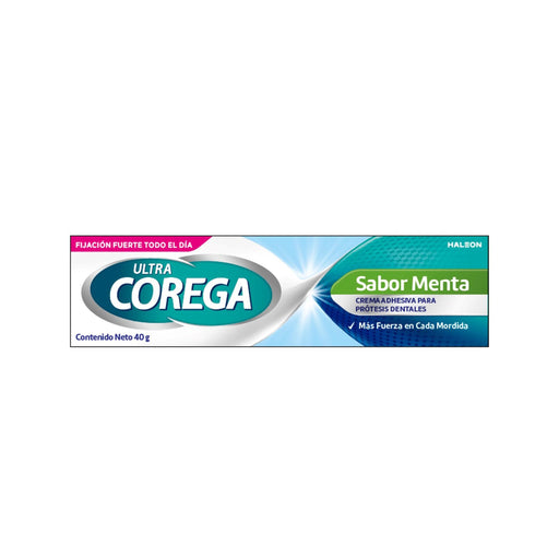 Corega Ultra Crema Adhesiva Menta 40G - WeCare Pharma