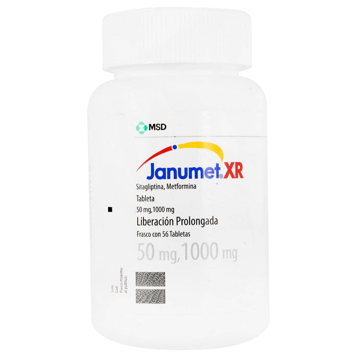 Janumet Xr 50Mg/1000Mg Con 56 Tabletas (Sitagliptina/Metformina) - WeCare Pharma