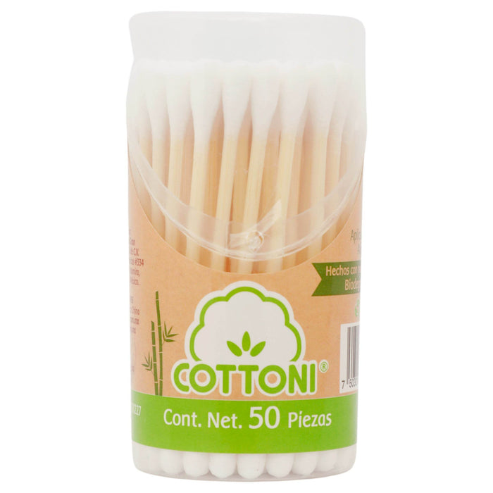 Aplicadores De Algodón Con 50 - WeCare Pharma