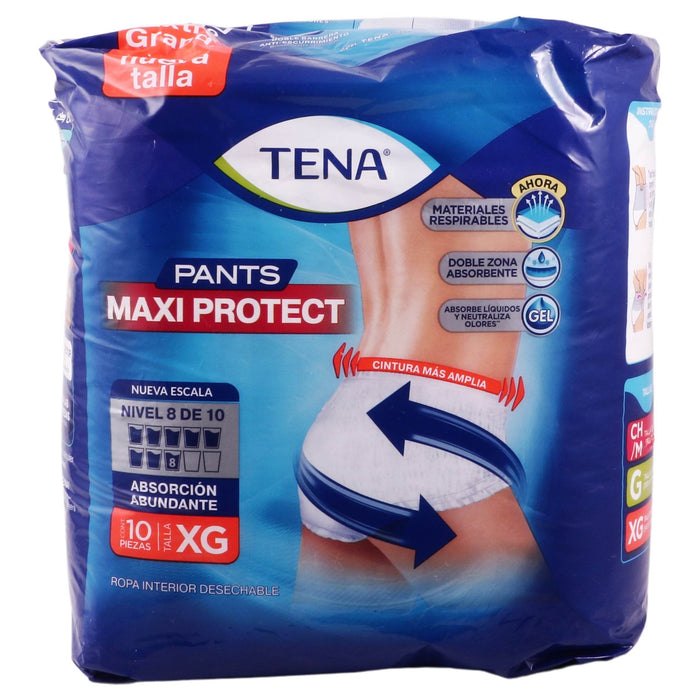 Pañal Tena Maxi Protect Extra Grande Con 10 - WeCare Pharma
