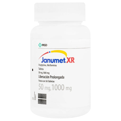 Janumet Xr 50Mg/1000Mg Con 56 Tabletas (Sitagliptina/Metformina) - WeCare Pharma