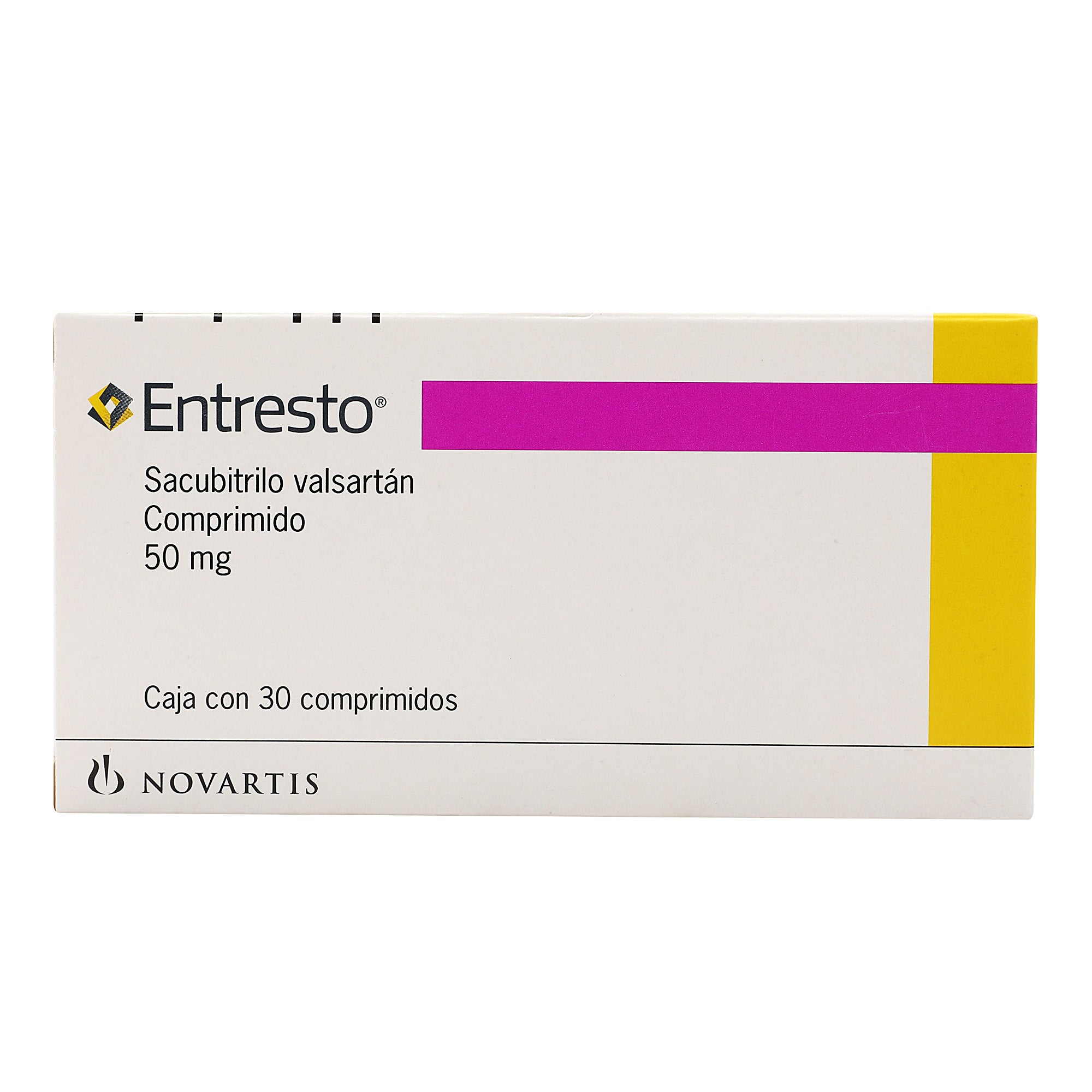 Entresto 50Mg Con 30 Comprimidos (Sacubitrilo Valsartan) 1 - 7501124819200