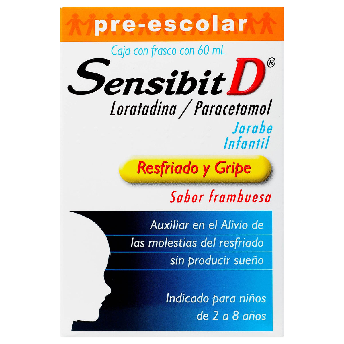 Sensibit D Jarabe Infantil 16.66Mg/3.2G 60Ml (Loratadina/Paracetamol ...
