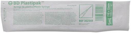 Jeringa 5Ml 21Gx32Mm Con 1 Pieza Plastipak - WeCare Pharma