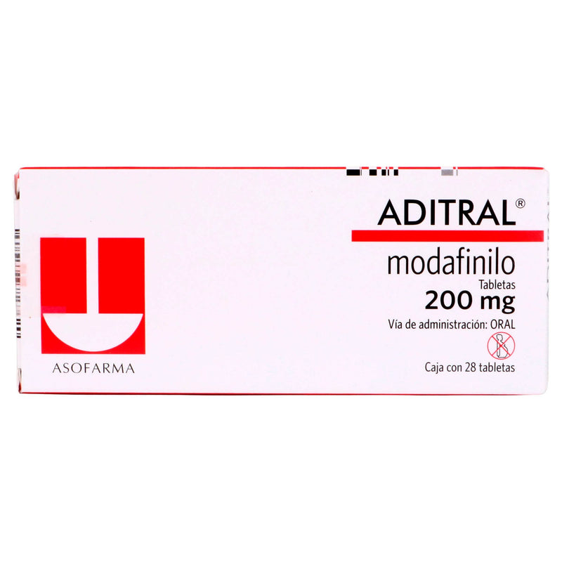 Aditral 200Mg Con 28 Tabletas (Modafilino) - WeCare Pharma