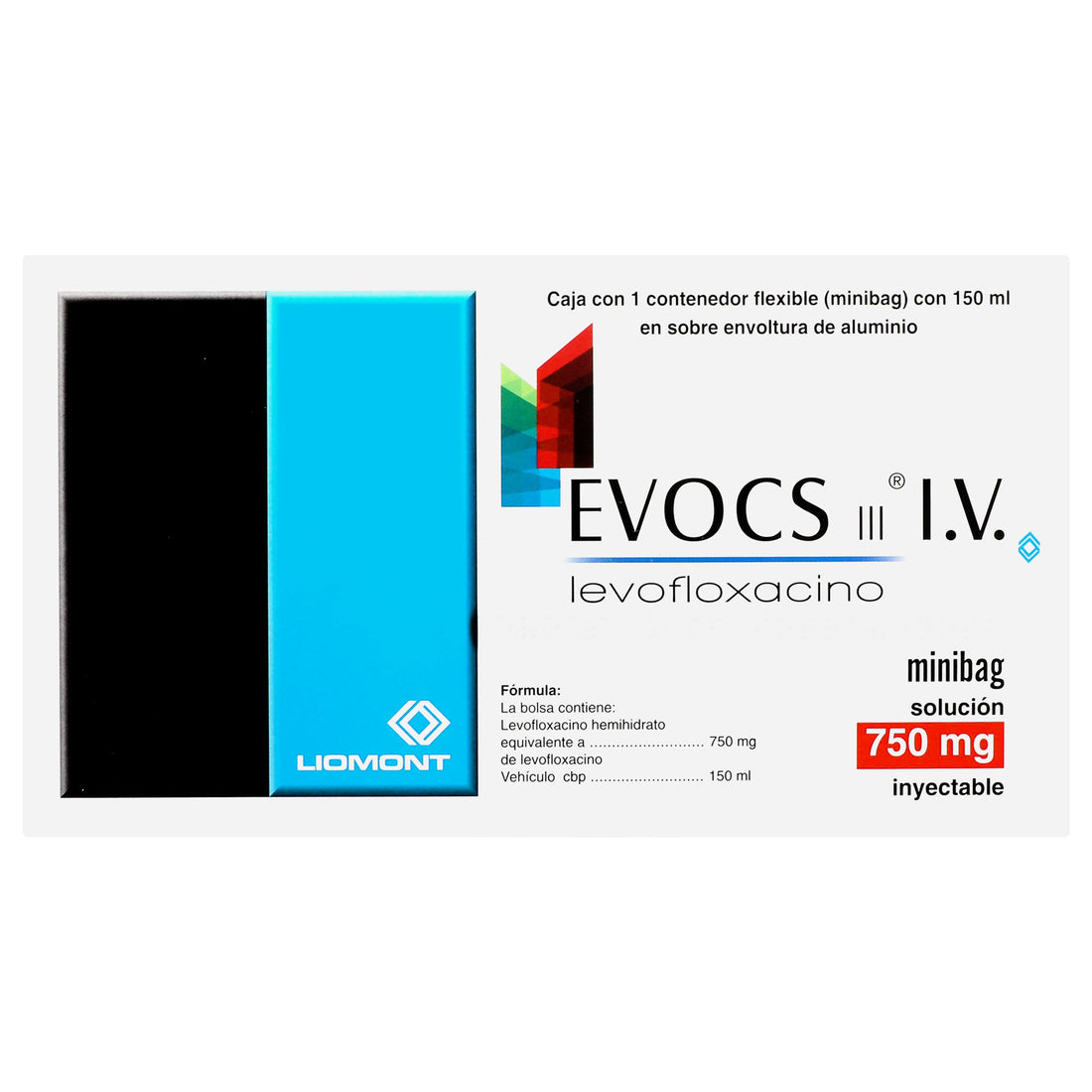 Evocs Minibag 750Mg Con 1 (Levofloxacino) 1 - 7501299307663