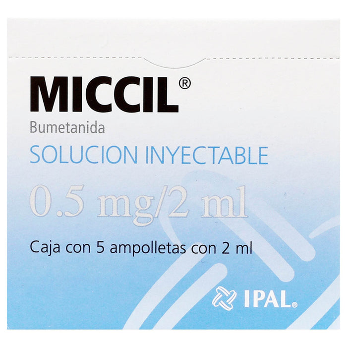 Miccil 0.5Mg 2Ml Con 5 Ampulas (Bumetanida) - WeCare Pharma