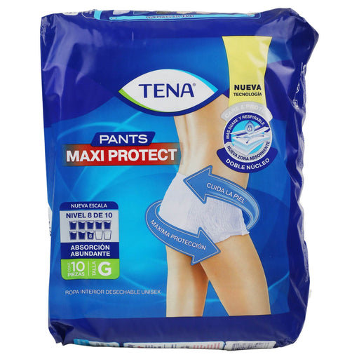 Pañal Tena Maxi Protect Grande Con 10 - WeCare Pharma