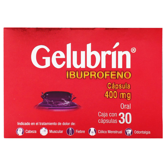 Gelubrin 400Mg Con 30 Capsulas (Ibuprofeno) - WeCare Pharma