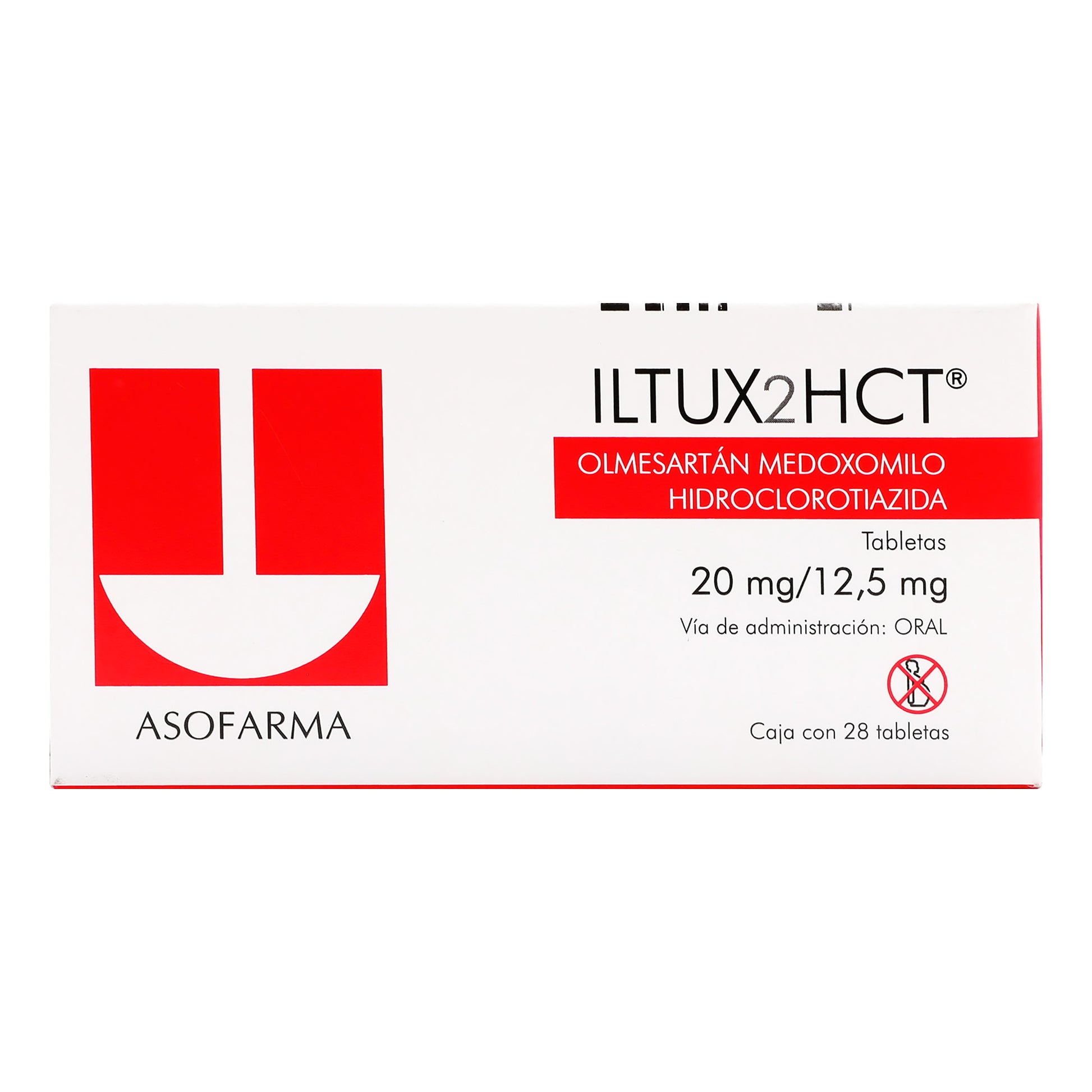 Iltux2Hct 20Mg/12.5Mg Con 28 Tabletas (Olmesartan/Hidroclorotiazida) 1 - 7841141003924