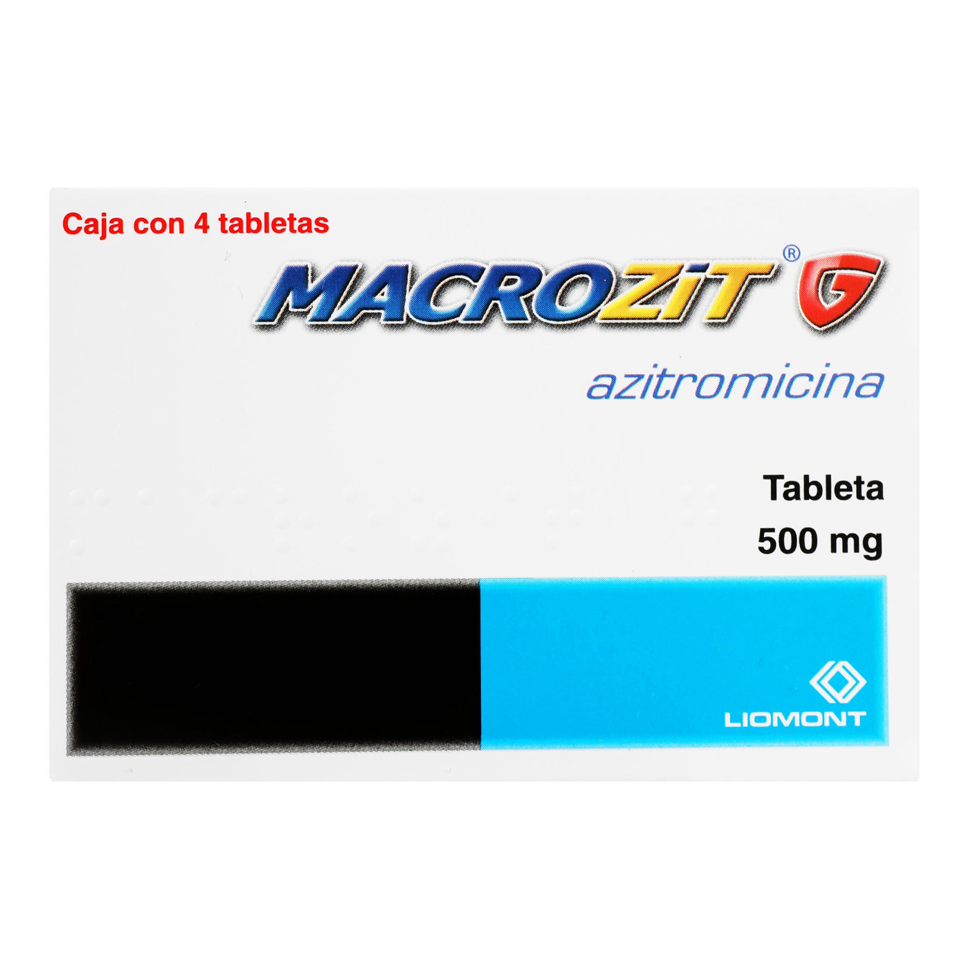 Macrozit G 500Mg Con 4 Tabletas (Azitromicina) 1 - 7501299301579