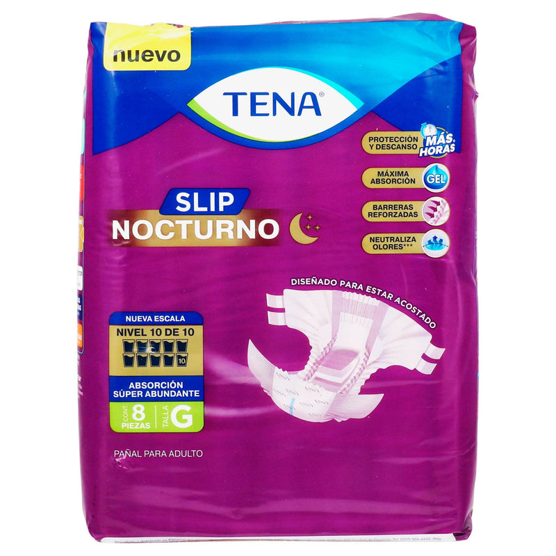 Pañal Tena Slip Nocturno Grande Con 8 - WeCare Pharma