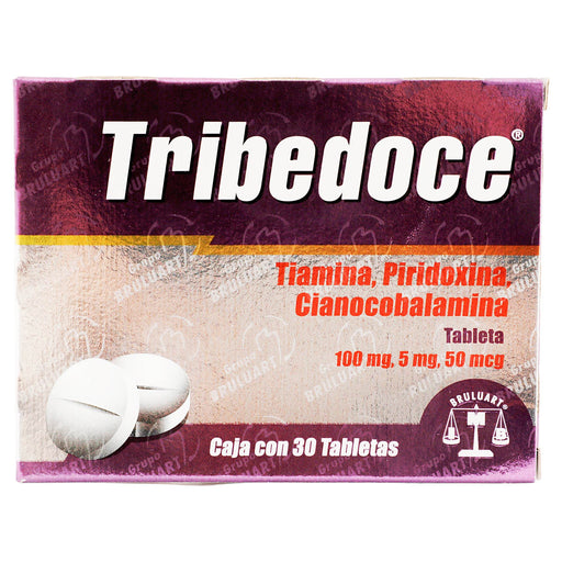 Tribedoce 100Mg/5Mg/50Mcg Con 30 Tabletas (Tiamina/Piridoxina/Cianocobalamina) - WeCare Pharma