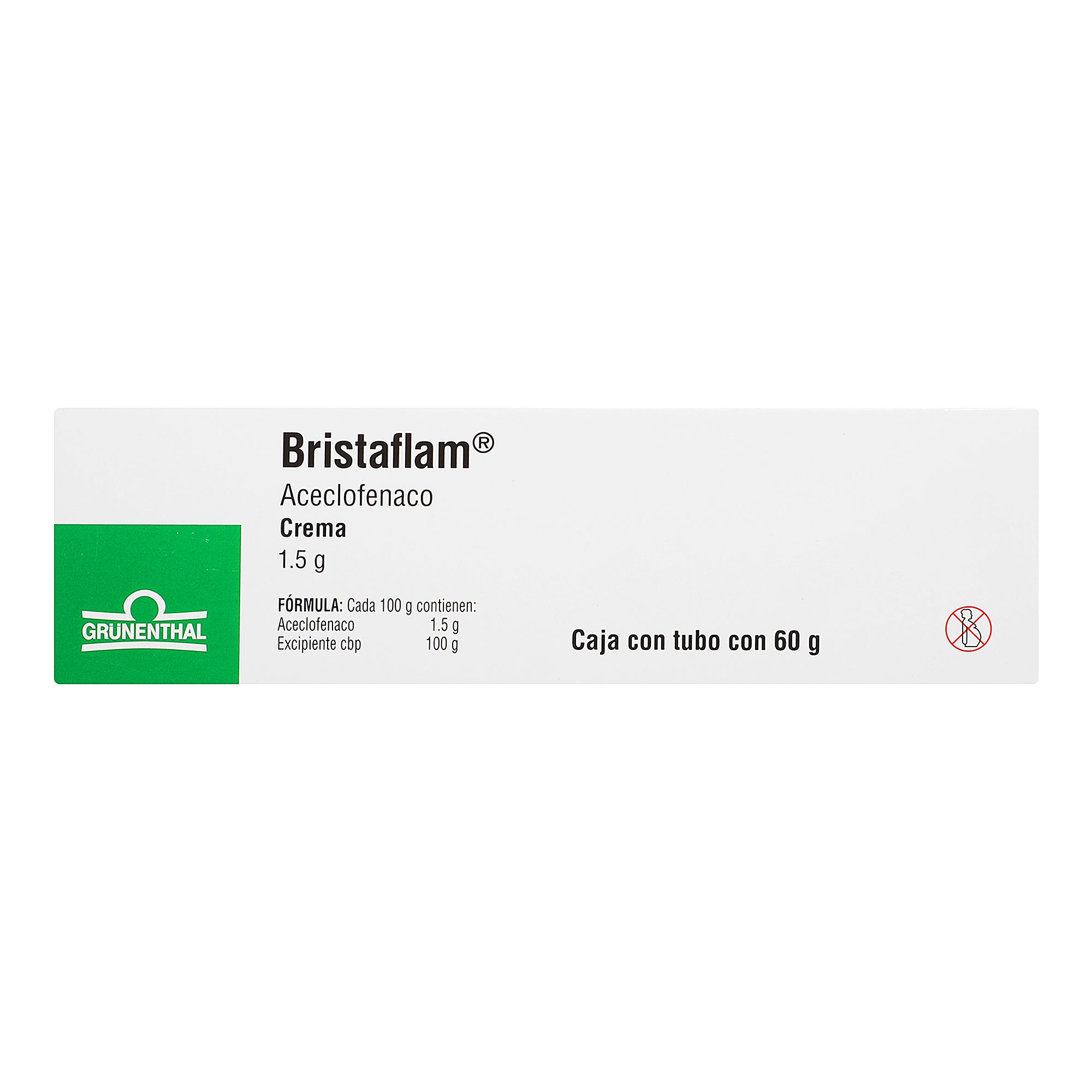 Bristaflam Crema 1.5G 60G (Aceclofenaco) 1 - 8430308015109