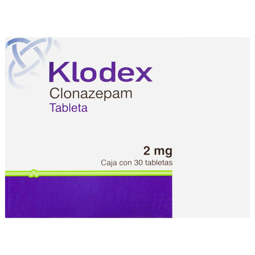 Klodex (Clonazepam) Tabletas 2Mg Con 30 - WeCare Pharma