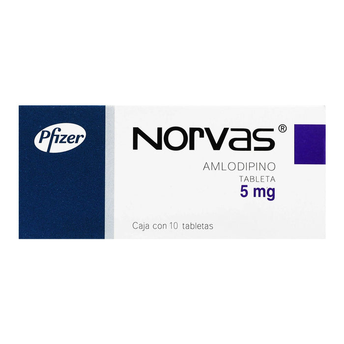 Norvas 5Mg Con 10 Tabletas (Amlodipino) - WeCare Pharma