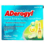 Aderogyl 3Ml Con 5 Ampulas (Retinol/Ac Ascorbico/Ergocalcifenol) - WeCare Pharma