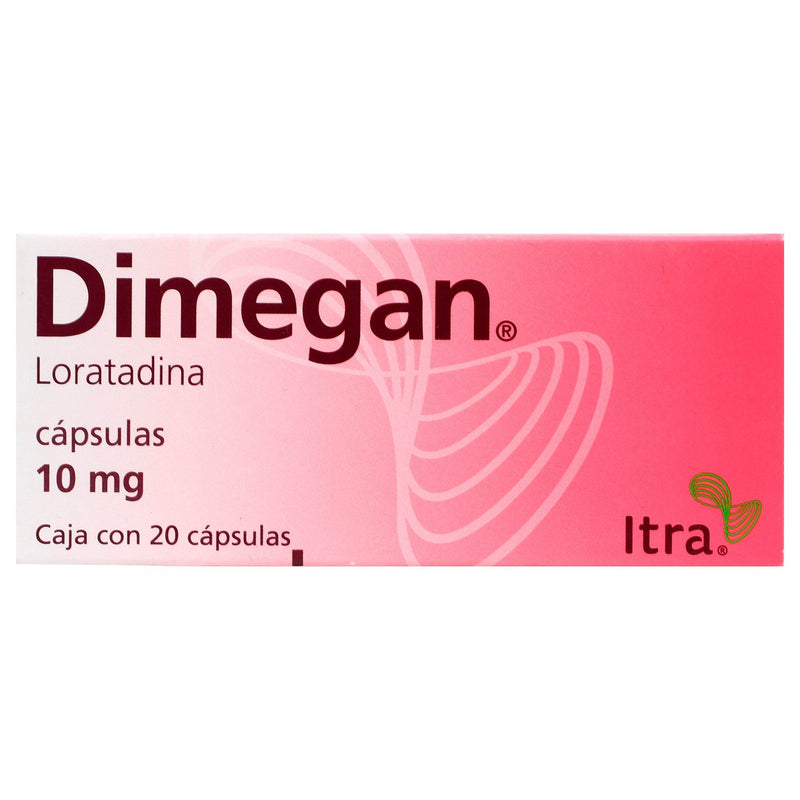 Dimegan 10Mg Con 20 Capsulas (Loratadina) - WeCare Pharma