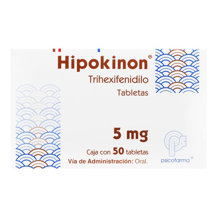 Hipokinon (Trihexifenidilo) Tab  5Mg C50 7501384541224 1