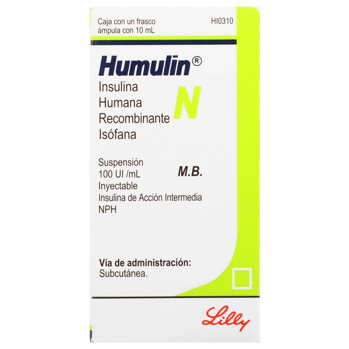 Humulin N Frasco 100Unid/Ml 10Ml Ampulas (Insulina Humana Recombinante ...