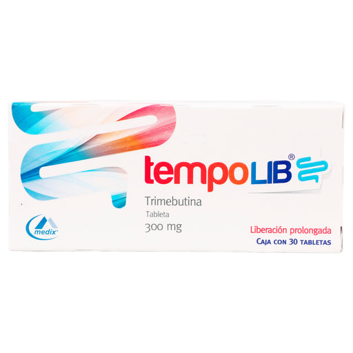 Tempolib 300Mg Con 30 Tabletas (Trimebutina) 1 - 7501293201516