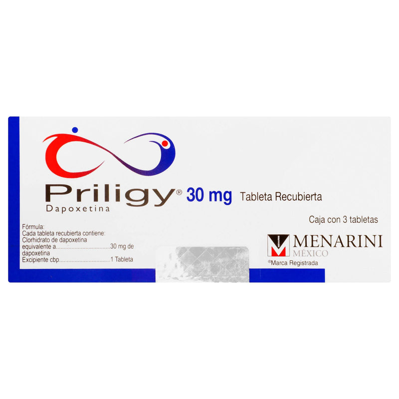 Priligy 30Mg Con 3 Tabletas (Dapoxetina) - WeCare Pharma