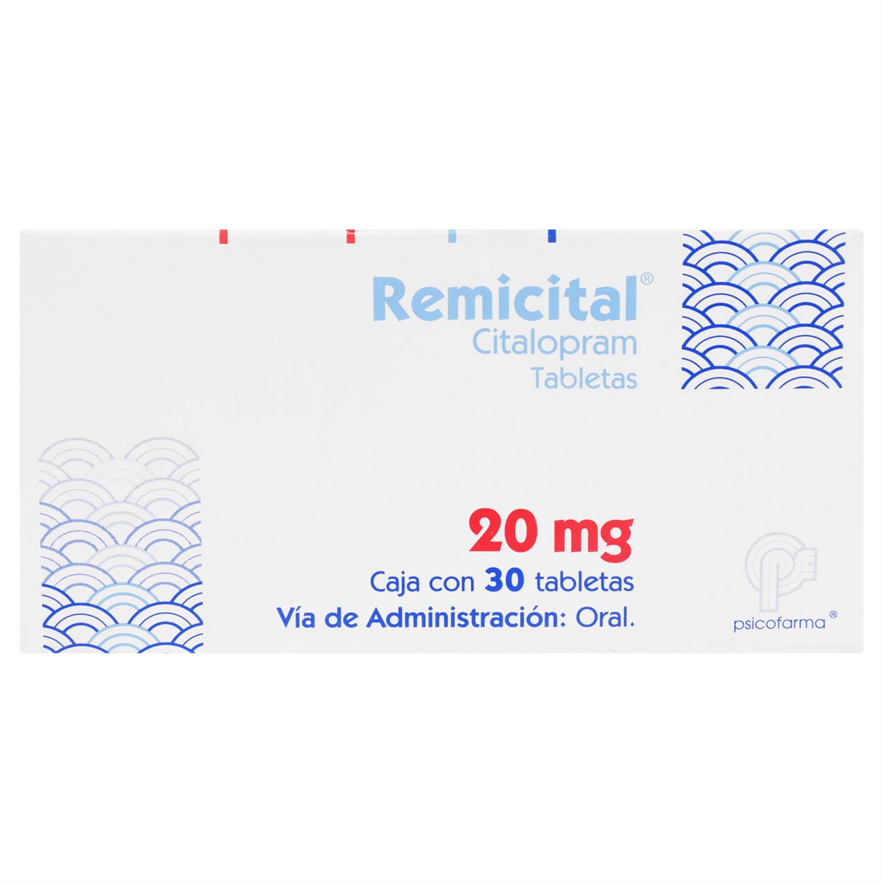 Remicital 20Mg Con 30 Tabletas (Citalopram) 1 - 7501384541545