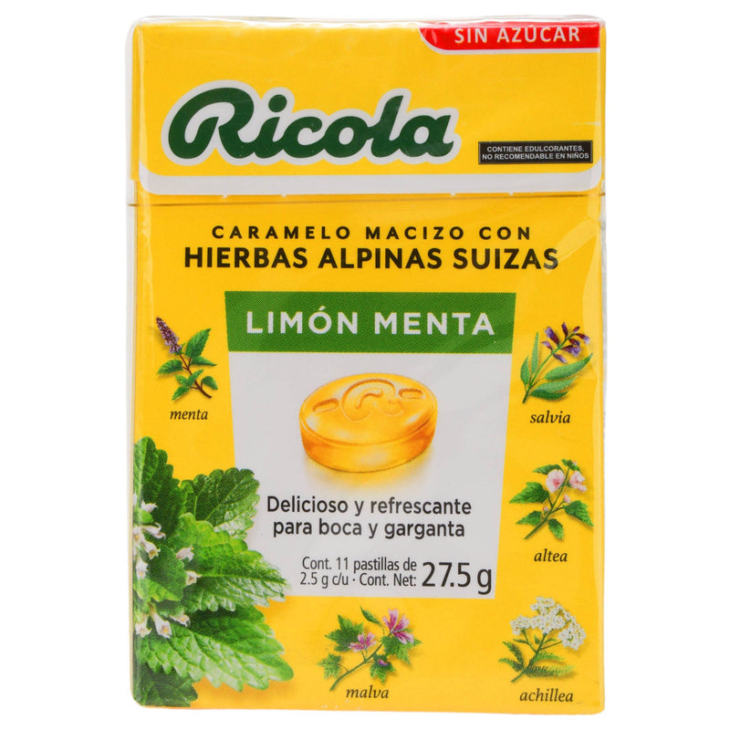 Caramelo Ricola Pastillas 27.5G Con 11 Limon-Menta (Hierbas Alpinas Suizas) - WeCare Pharma