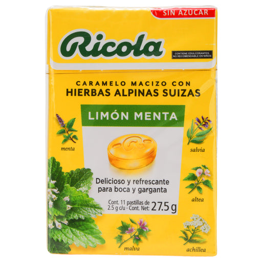 Caramelo Ricola Pastillas 27.5G Con 11 Limon-Menta (Hierbas Alpinas Suizas) 1 - 7610700014721