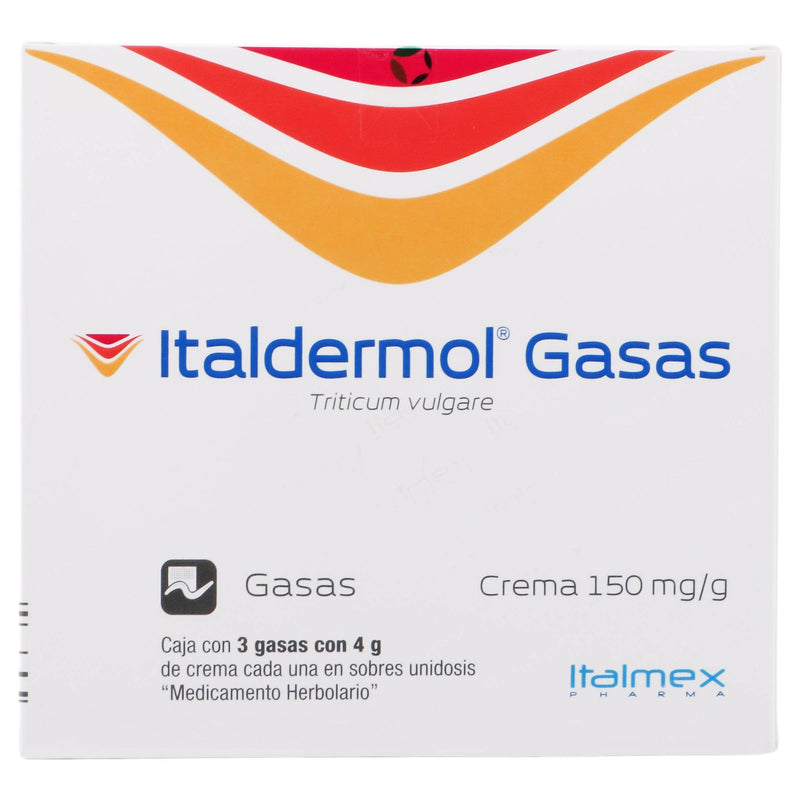Italdermol Gasas Crema 4G Con 3 (Triticum Vulgare) - WeCare Pharma
