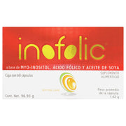 Inofolic 96.93G Con 60 Capsulas (Myo Inositol/Ac Folico/ Aceite De Soya) - WeCare Pharma