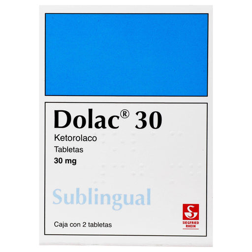 Dolac Sl 30Mg Con 2 Tabletas (Ketorolaco) - WeCare Pharma