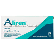 Aliren 50Mg/3Mg/300Mg Con 24 Capsulas (Amantadina/Clorfenamina/Paracetamol) - WeCare Pharma